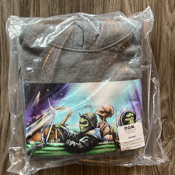 DGK Jaunt Hoody in Heather Gunmetal Gray. - Picture 3 of 6